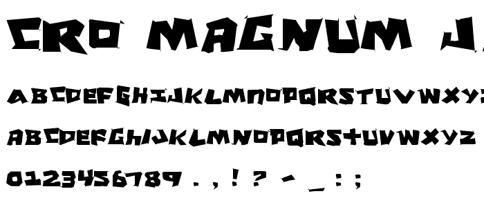 Cro-Magnum Jagged font